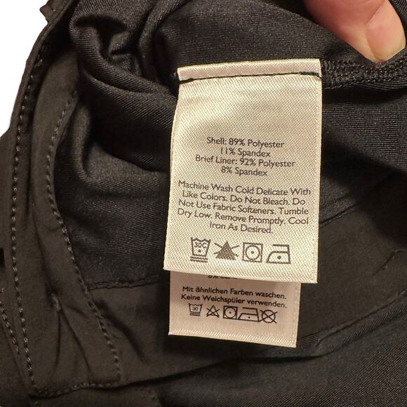 Eddie Bauer Black Skort Size 8 Activewear Front Back Pockets - Picture 5 of 8